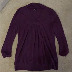 Maurices Purple 3/4 Sleeve Sweater